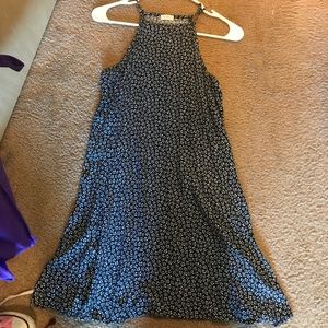 white and navy brandy melville dress